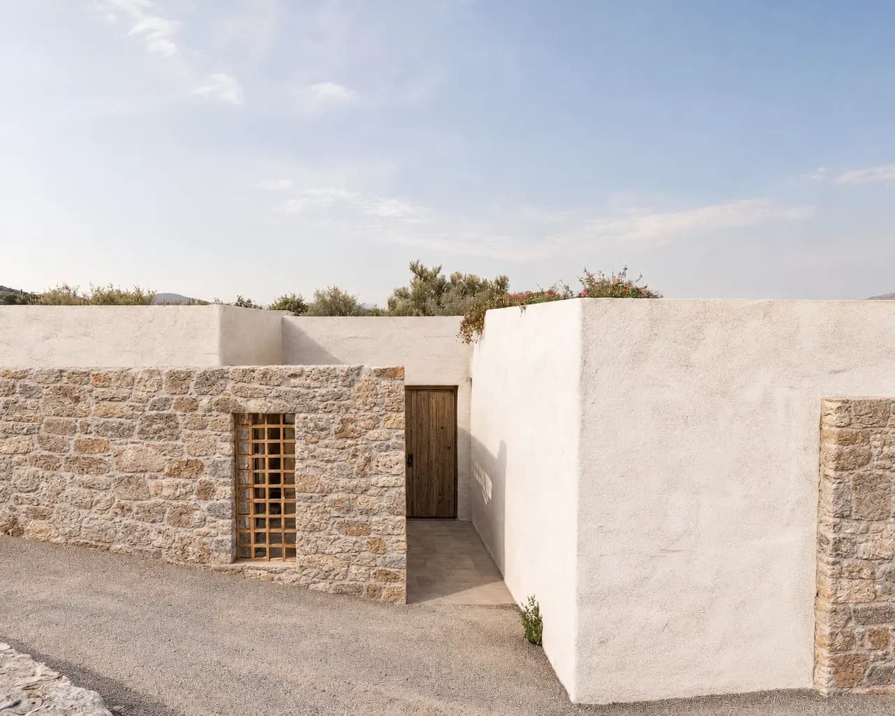 Mourí stone entrance render