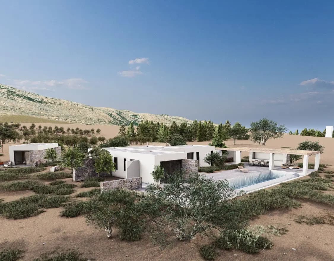 Pétra main residence and pool render